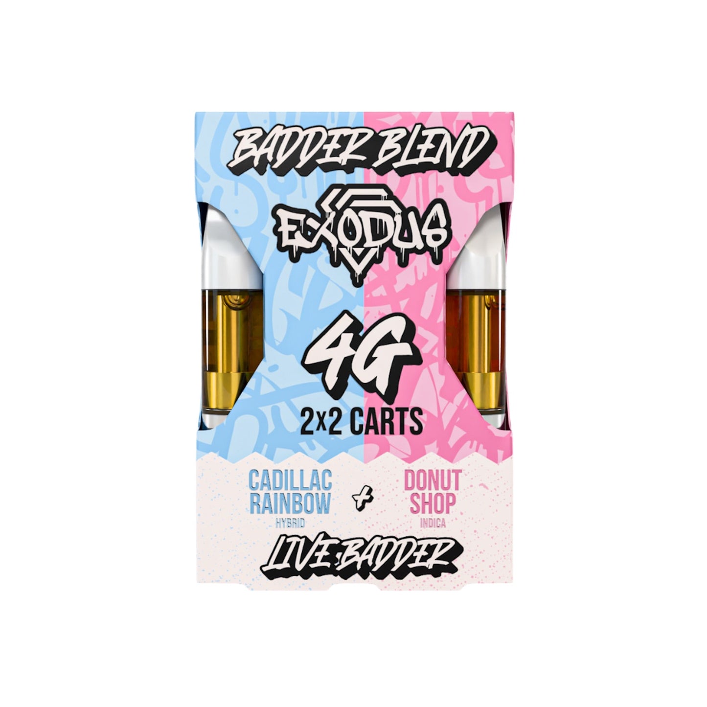 Exodus Live Badder Blend 2x2 Cartridges 4000mg