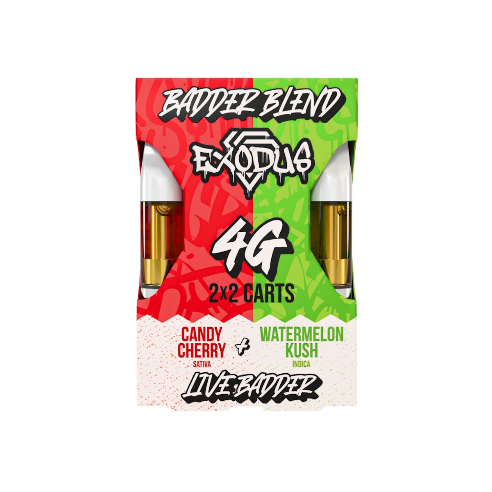 Exodus Live Badder Blend 2x2 Cartridges 4000mg
