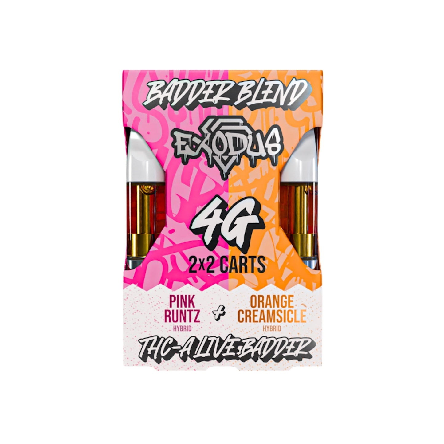 Exodus Live Badder Blend 2x2 Cartridges 4000mg