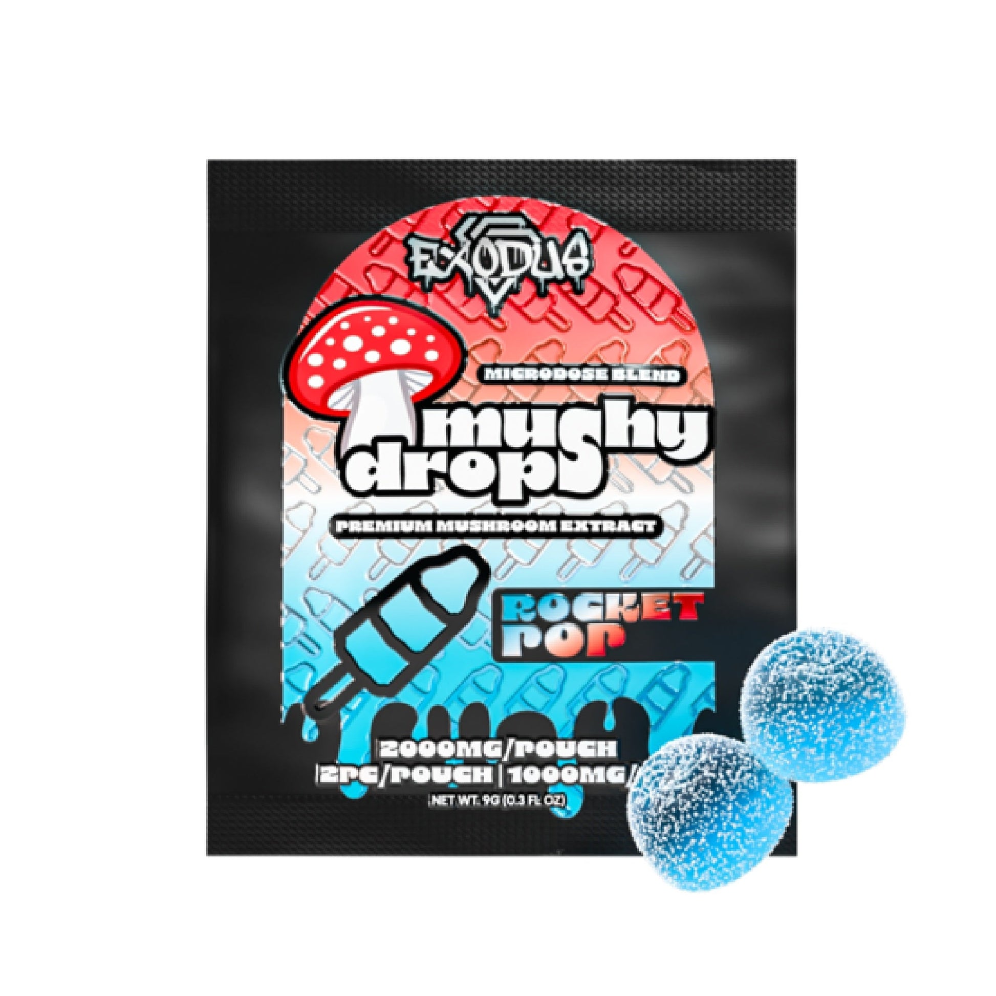 Exodus Mushy Drops Gummy Pouches 2000mg