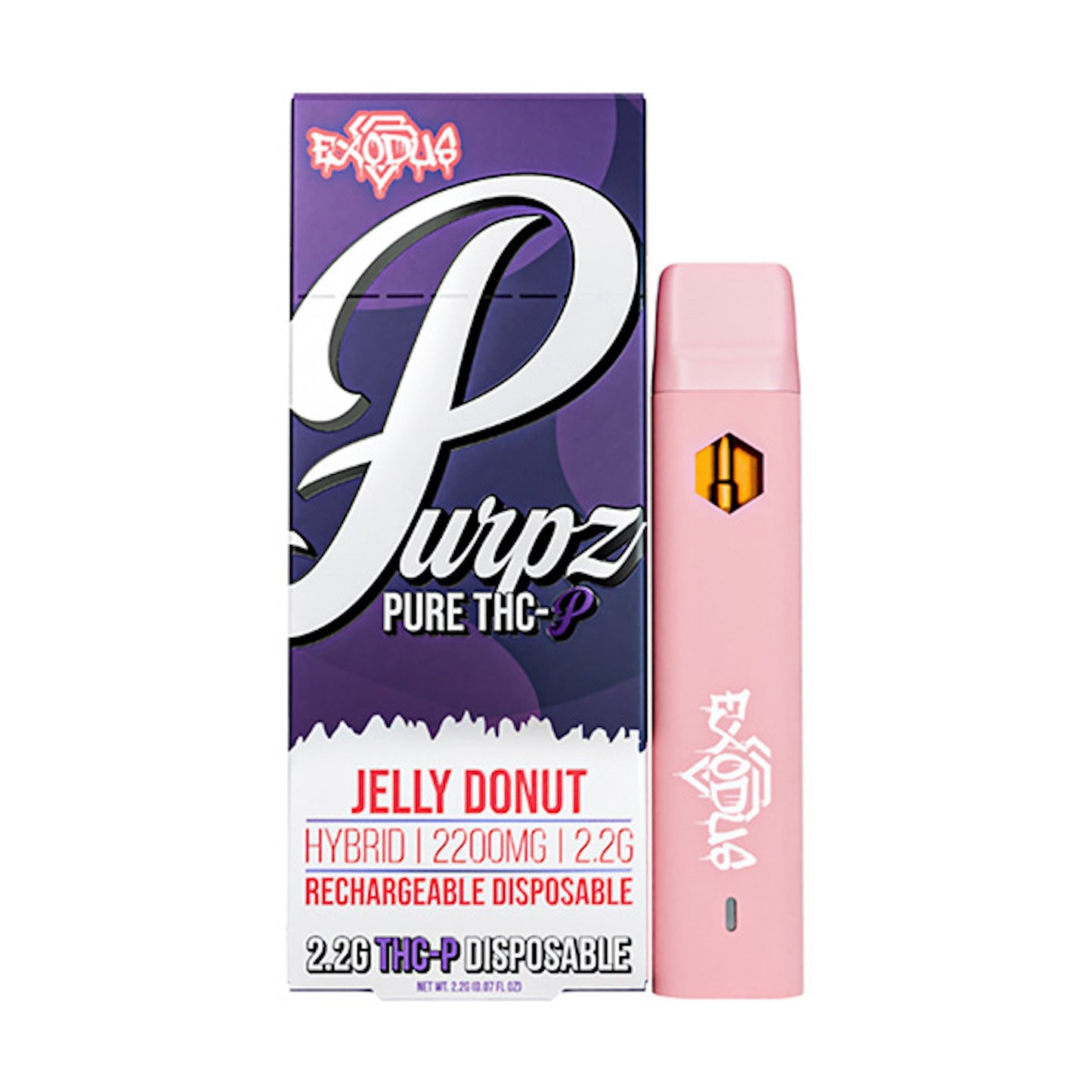 Exodus Purpz Pure THC-P Vaporizer 2200mg
