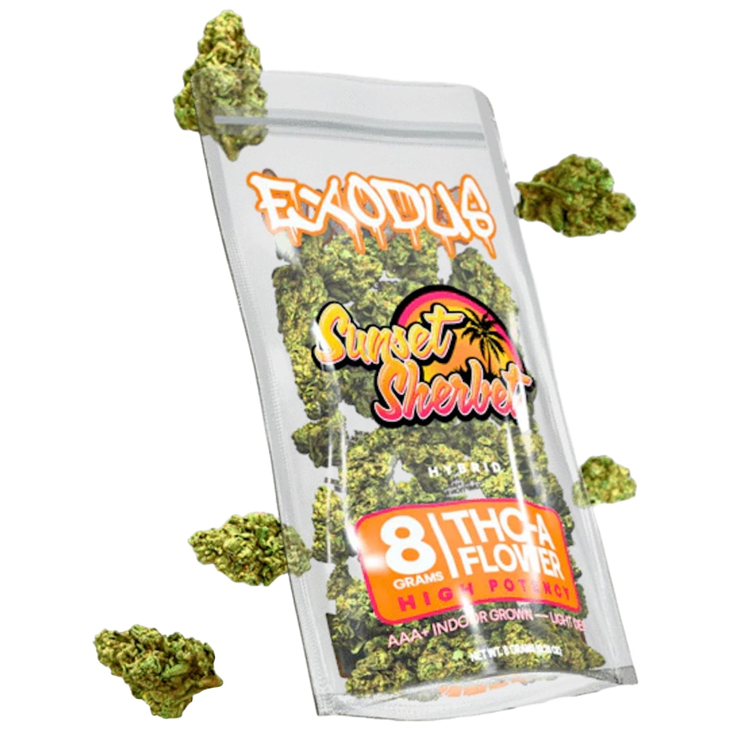 Exodus Sunset Sherbert THC-A Flower 8g