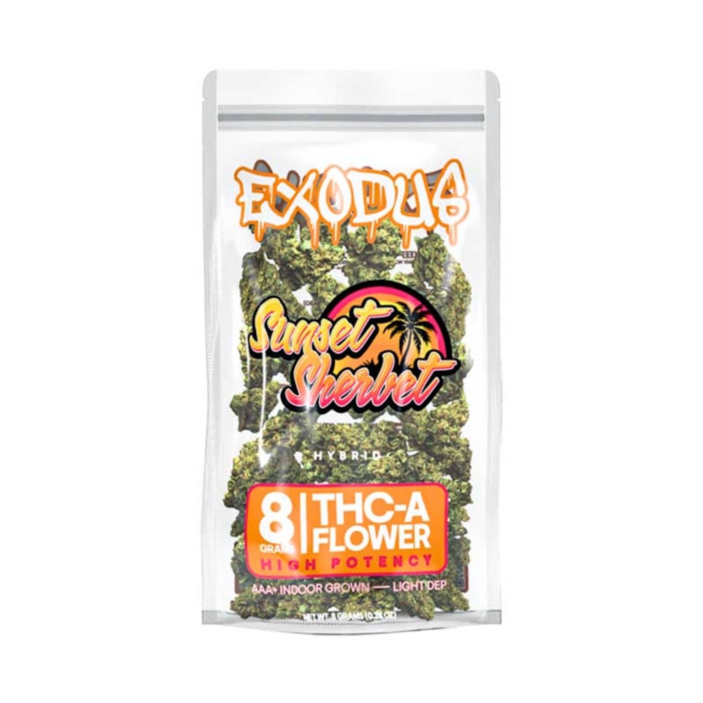 Exodus Sunset Sherbert THC-A Flower 8g