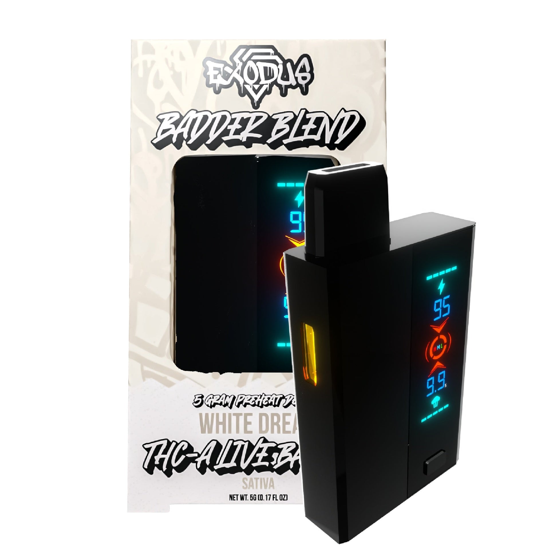Exodus THC-A Live Resin Badder Blend Vaporizer 5000mg