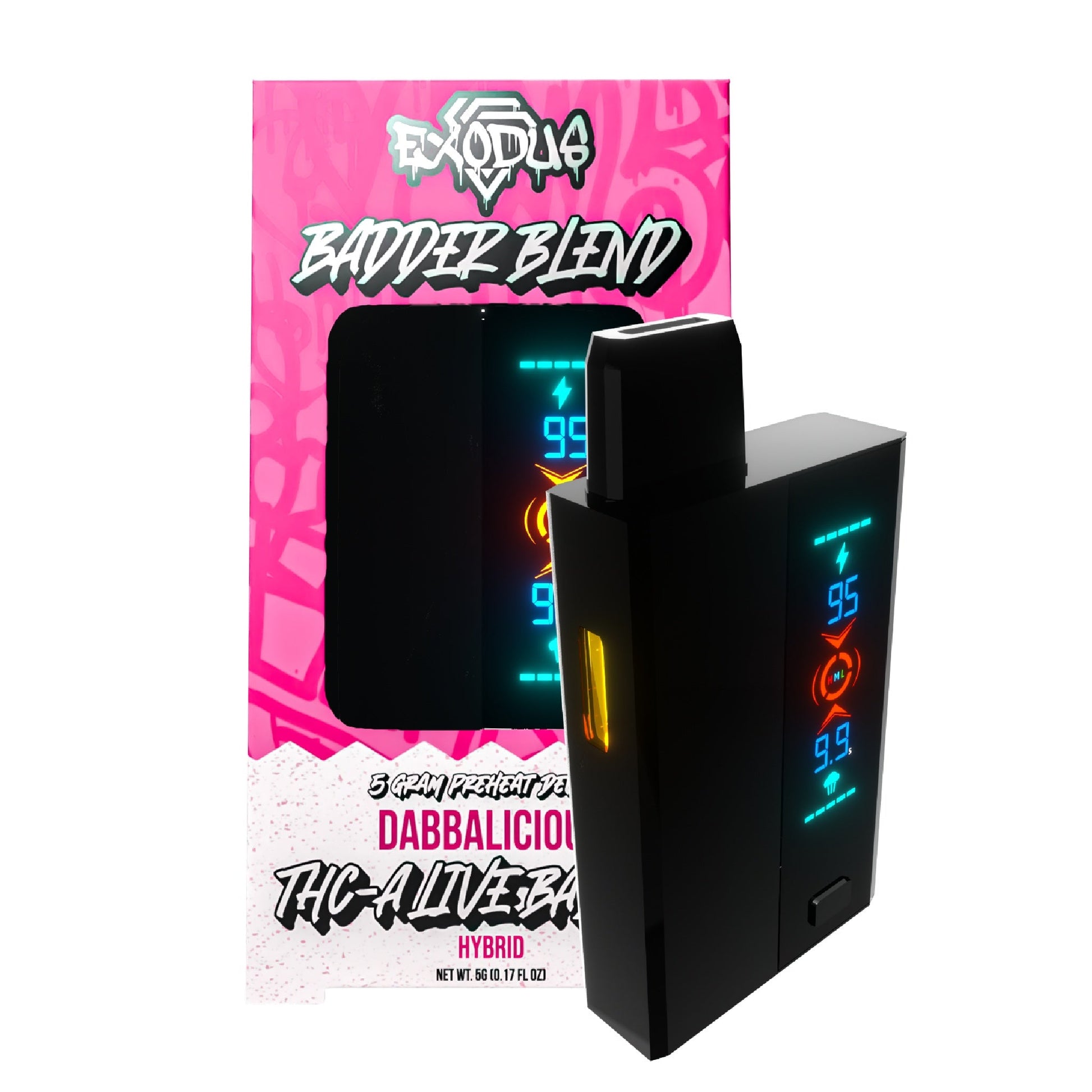 Exodus THC-A Live Resin Badder Blend Vaporizer 5000mg