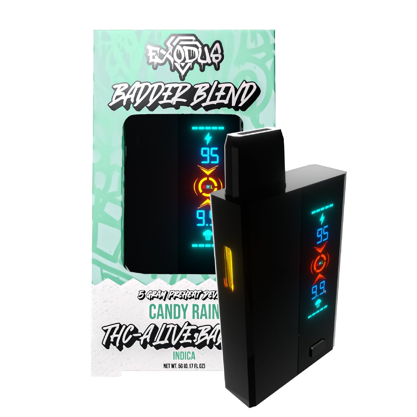Exodus THC-A Live Resin Badder Blend Vaporizer 5000mg