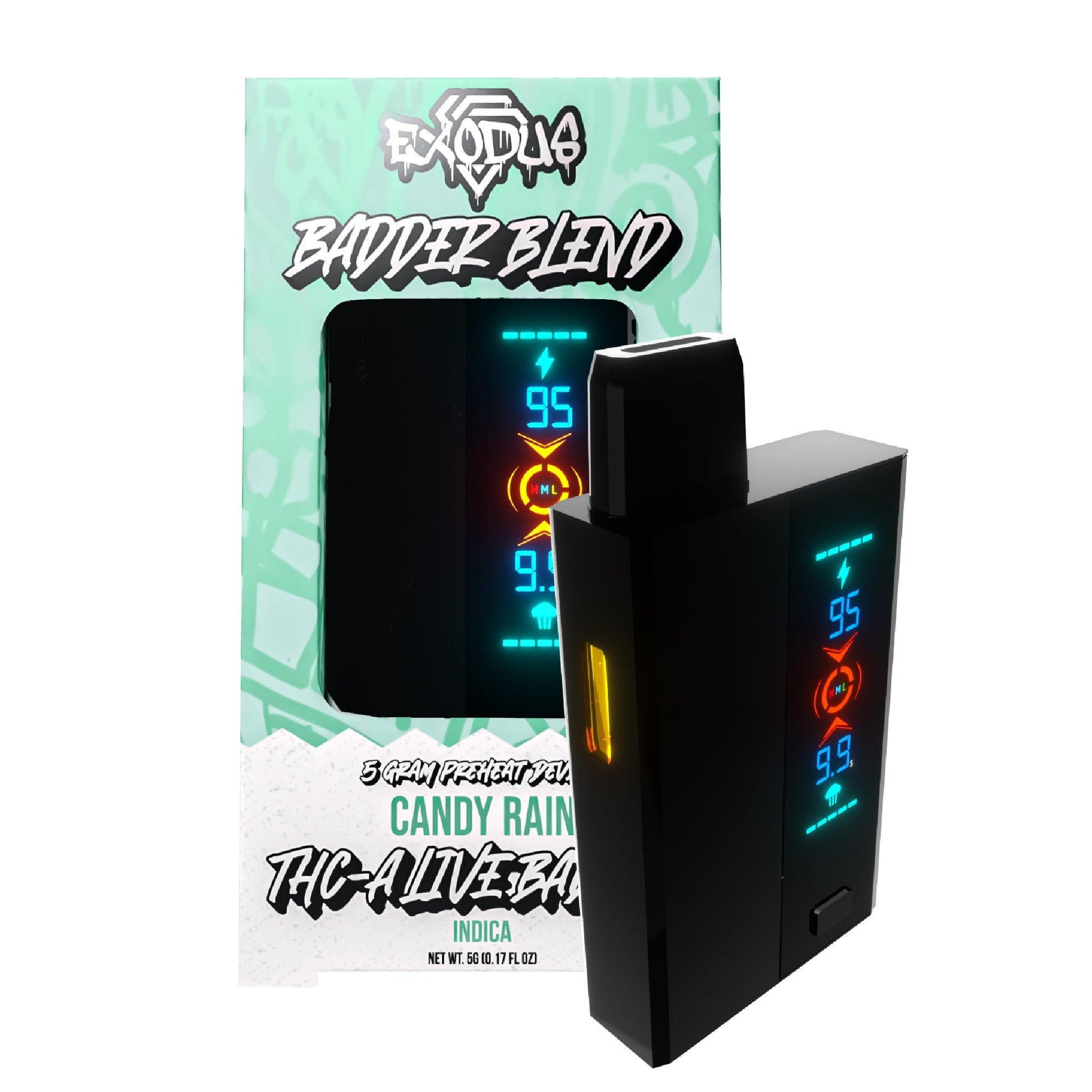 Exodus THC-A Live Resin Badder Blend Vaporizer 5000mg