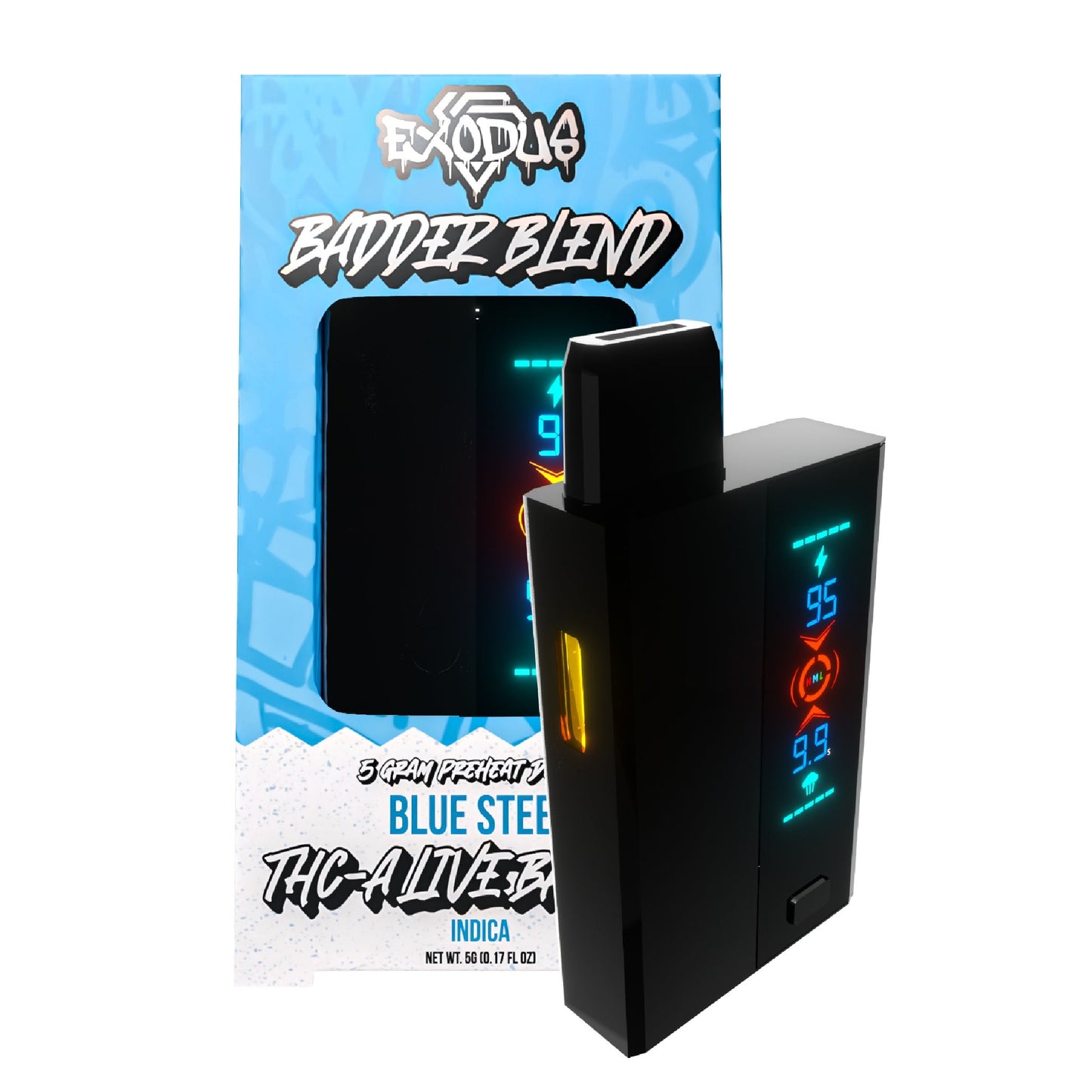 Exodus THC-A Live Resin Badder Blend Vaporizer 5000mg