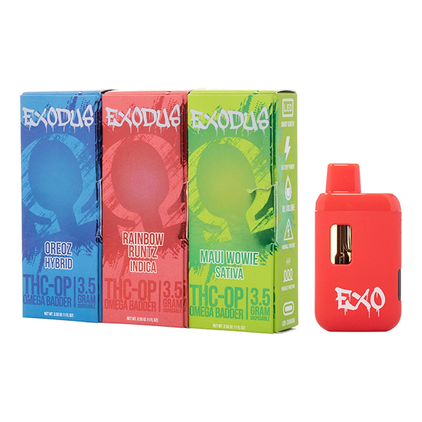 Exodus Omega THC-OP Badder Vaporizer 3500mg
