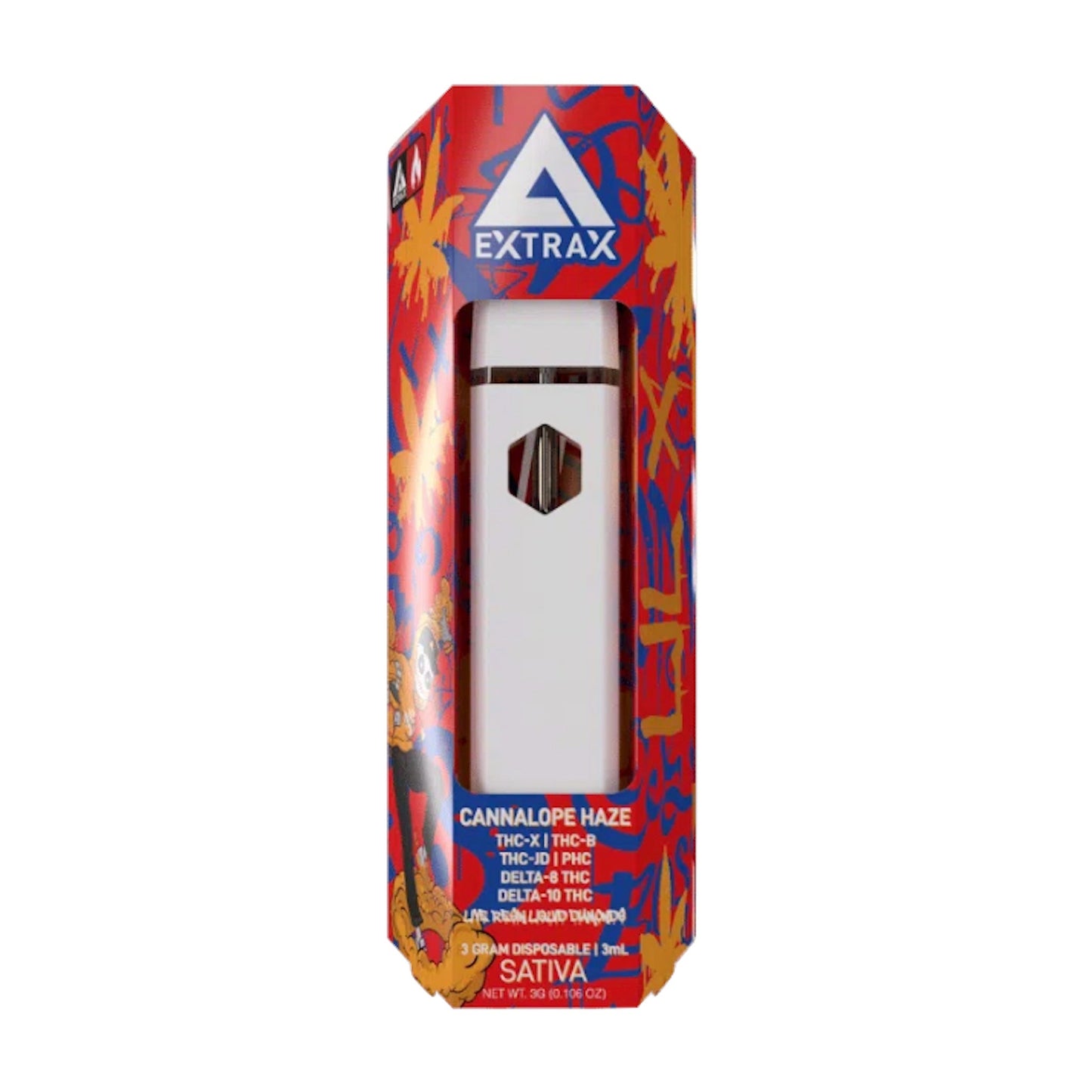 Extrax Thins THC-X THC-B Vaporizer 3000mg