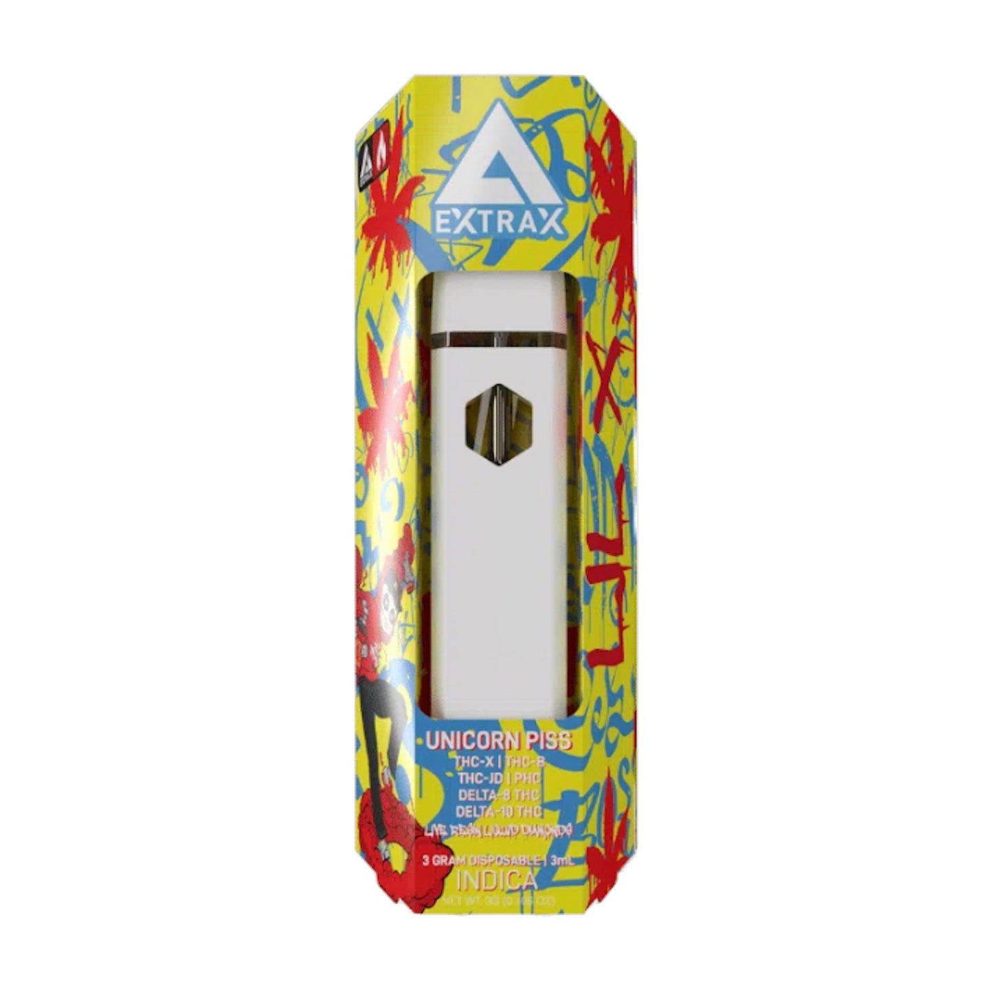 Extrax Thins THC-X THC-B Vaporizer 3000mg
