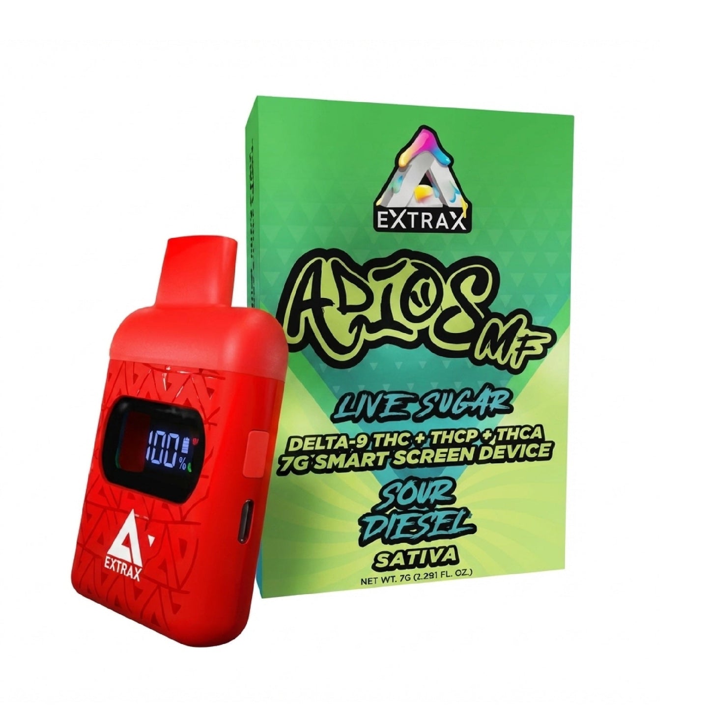 Extrax Adios MF THC-A Live Sugar Vaporizer 7000mg