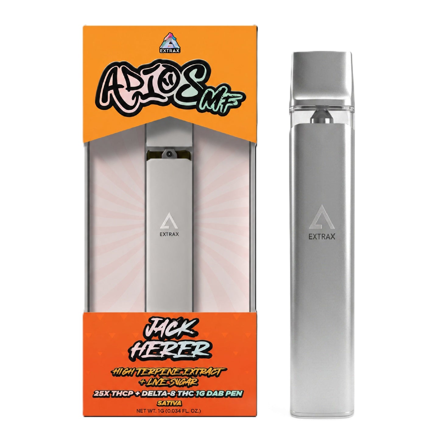 Extrax Adios MF THC-P Live Sugar Dab Pen 1000mg