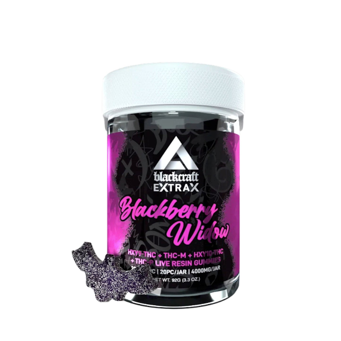 Extrax Blackcraft THC-P THC-M Gummies 4000mg 20ct