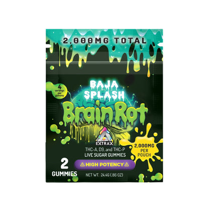 Delta Extrax Brainrot Live Resin Thc Gummies 2000mg