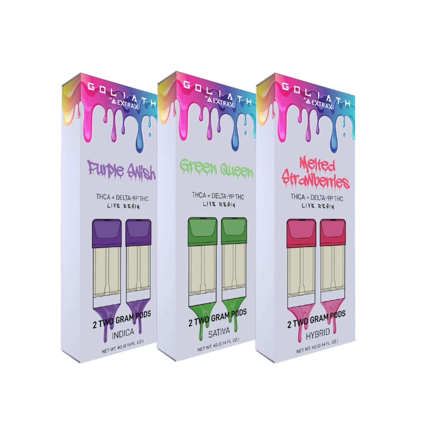 Extrax Goliath THC-A Delta 9 Pods 2 Pack