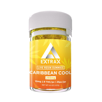 Delta Extrax Live Resin Delta 9 Gummies 250mg 25ct