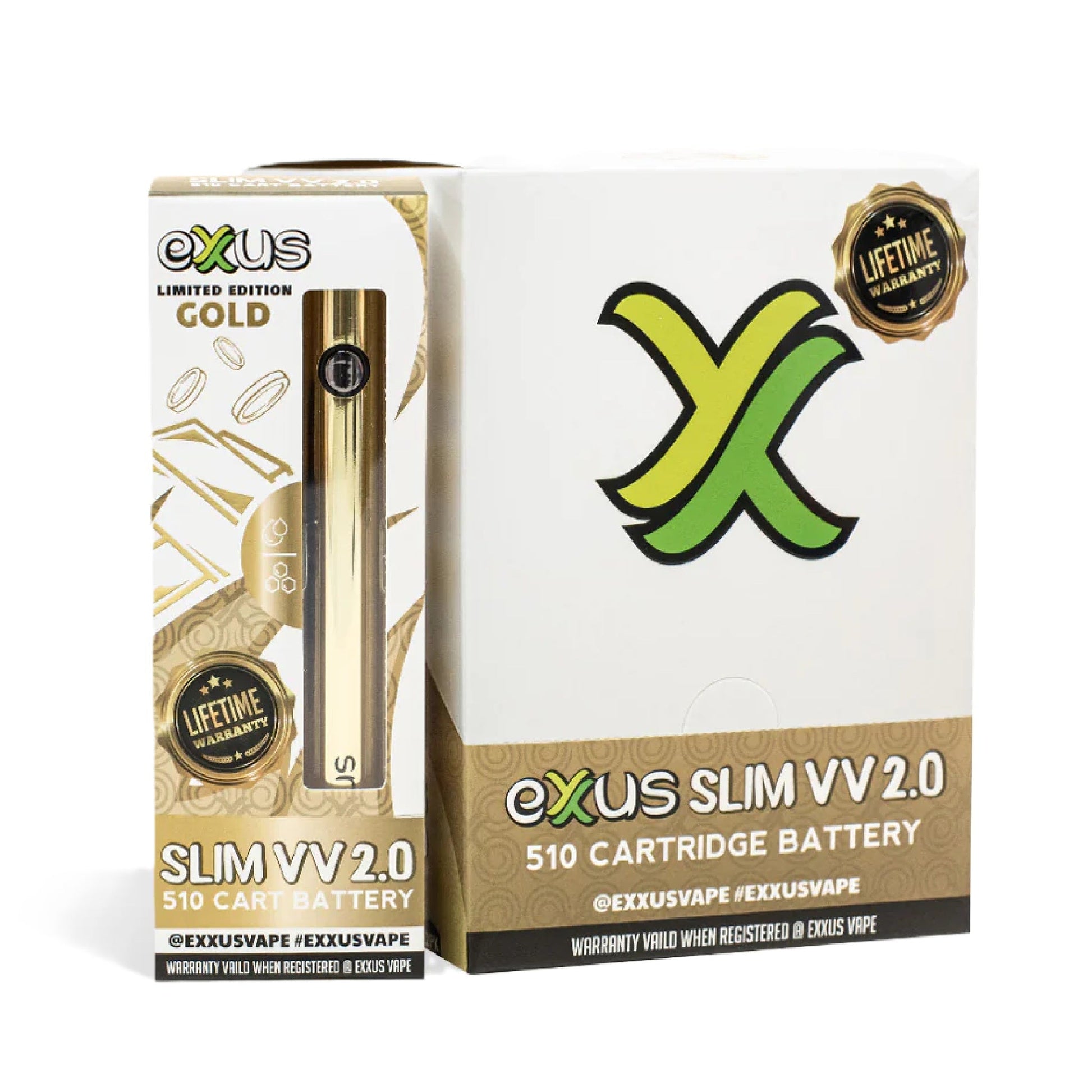 Exxus Limited Edition Envy Slim VV 2.0 510 Cart Battery 380mAh