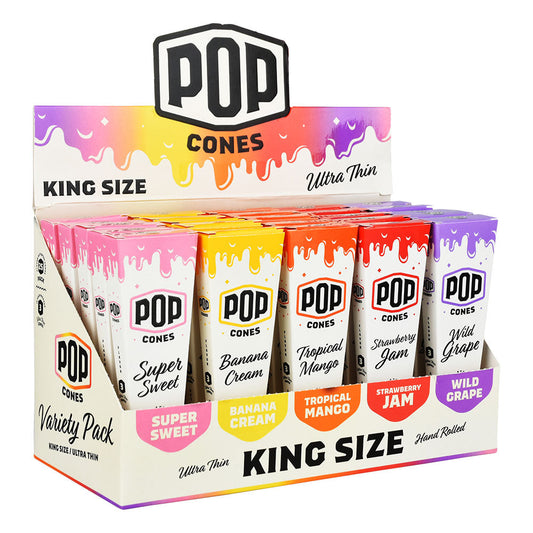 POP Cones Ultra Thin | Assorted Flavors | 25pc