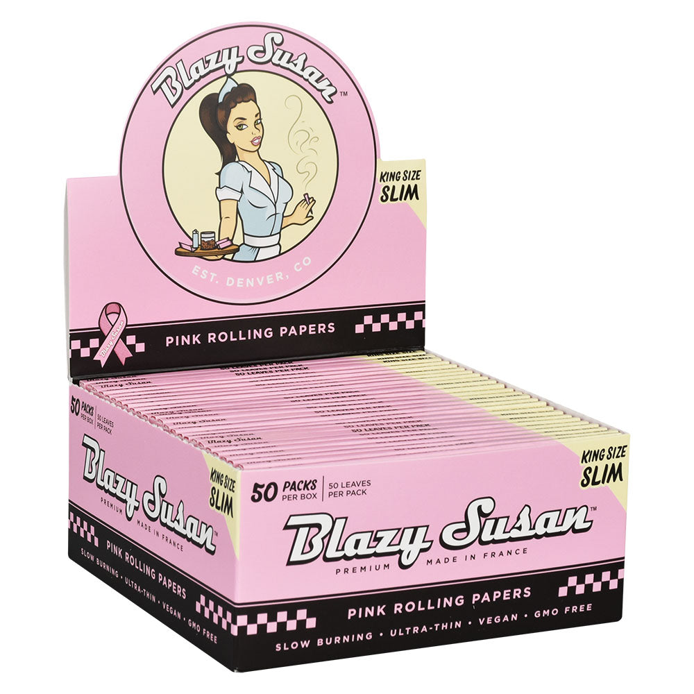 Blazy Susan Pink Rolling Papers | 50pk | 50pc
