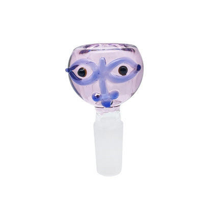 Face It Bowl 14mm Male Borosilicate Glass Bong Bowl