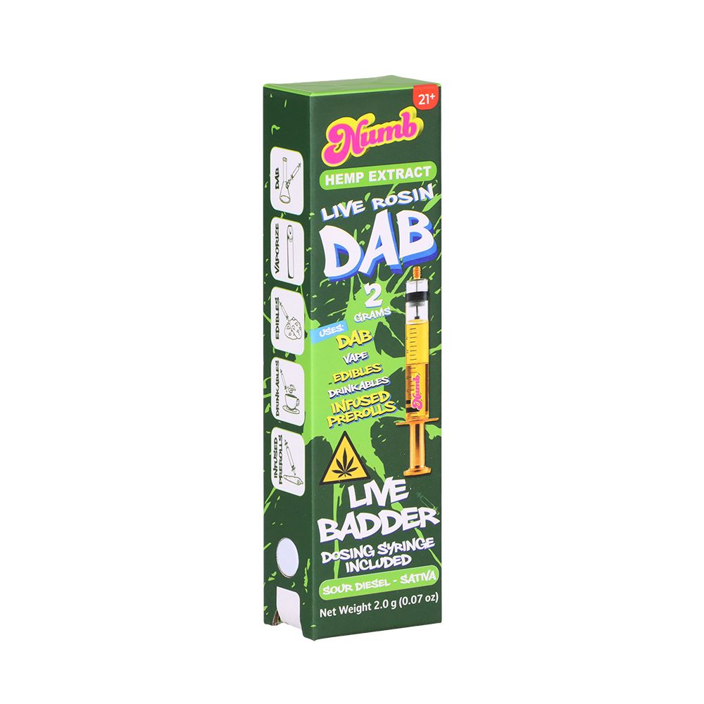 Numb THCA Live Rosin Badder Glass Syringe | 2g | 5ct