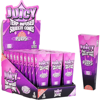Juicy Terp Infused Squeeze Cones | Purps | 30pk