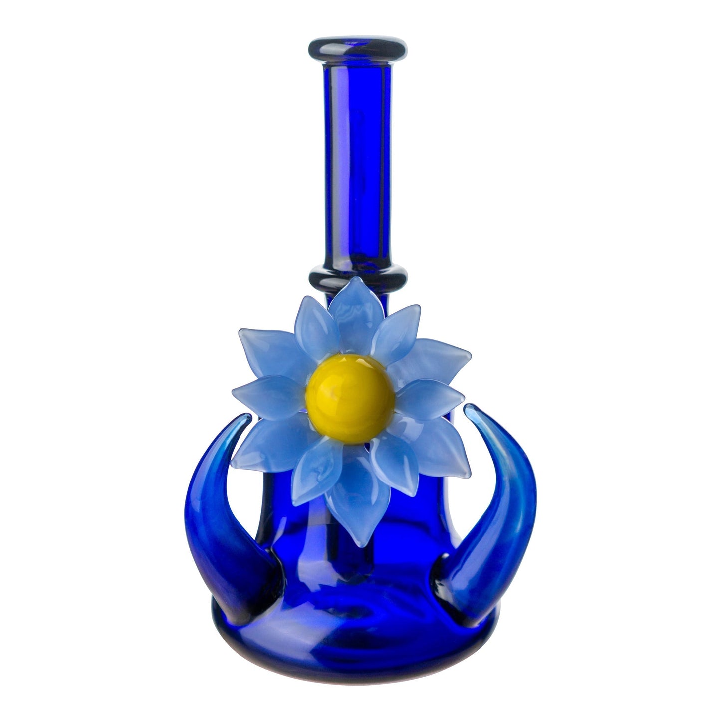 Della Luna Glass Flower Chariot Bong 6in
