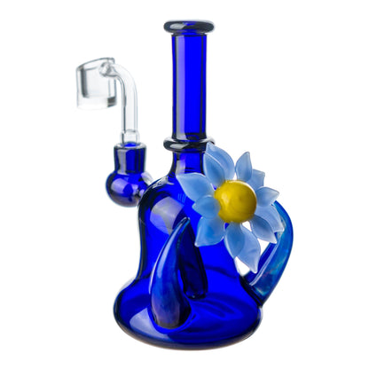 Della Luna Glass Flower Chariot Bong 6in