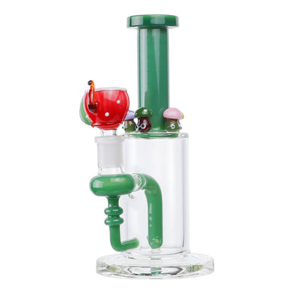 Forest Shroom Bong 9in Borosilicate Glass