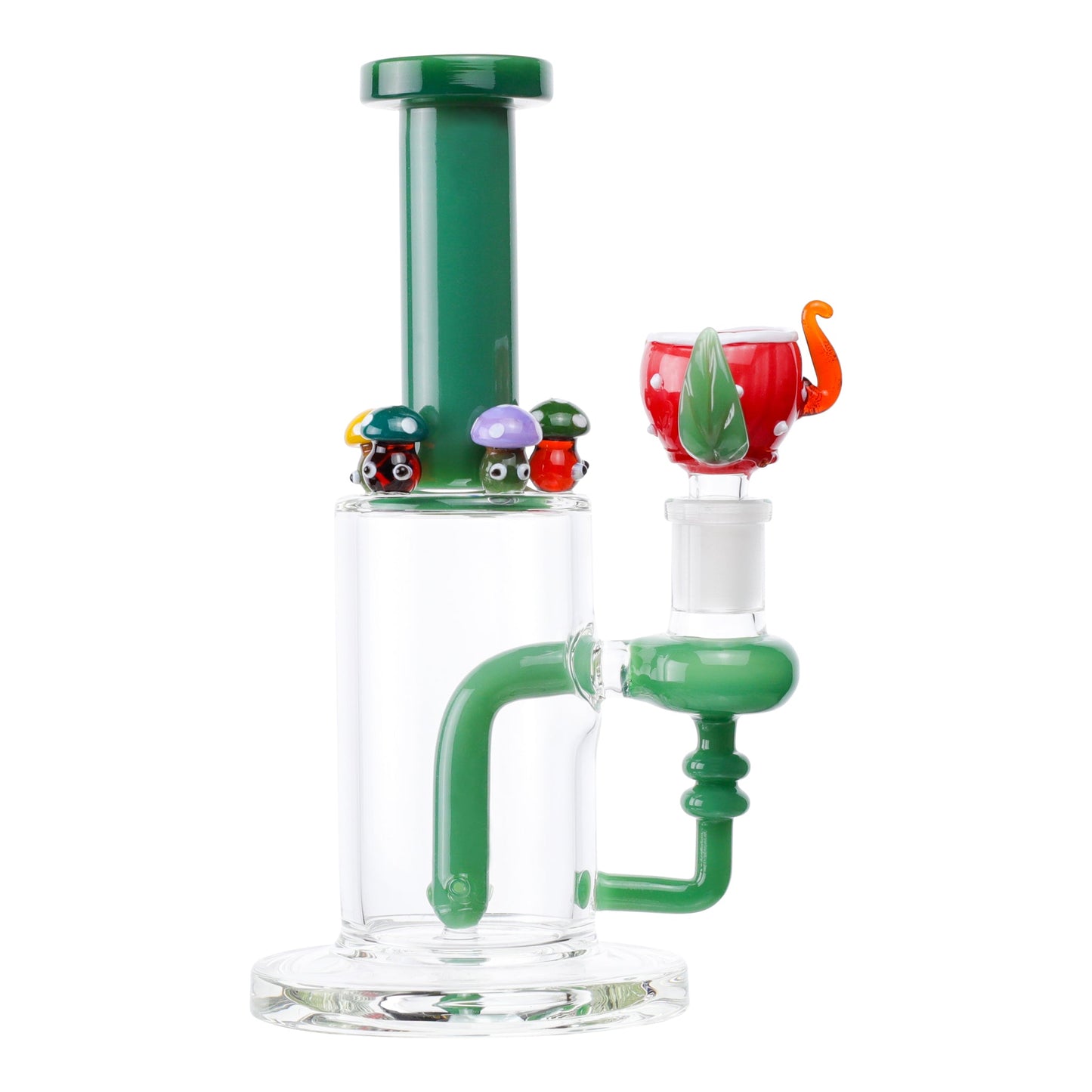 Forest Shroom Bong 9in Borosilicate Glass