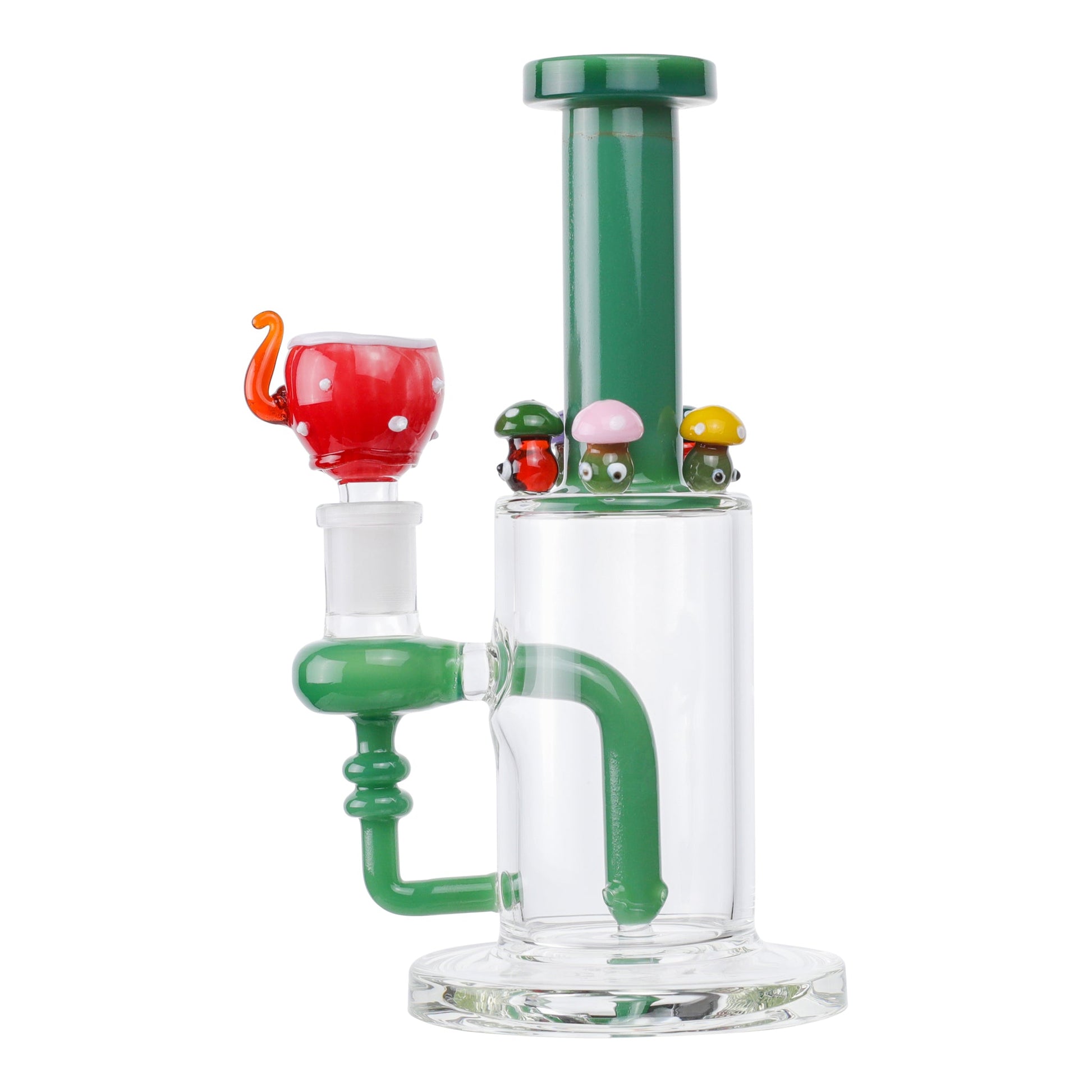 Forest Shroom Bong 9in Borosilicate Glass