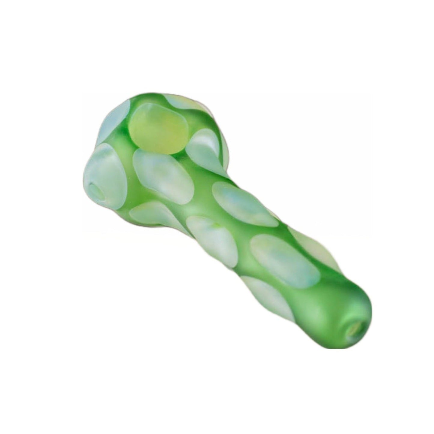 JellyFish Glass Frosted Bumpy Spoon Pipe 4.5in