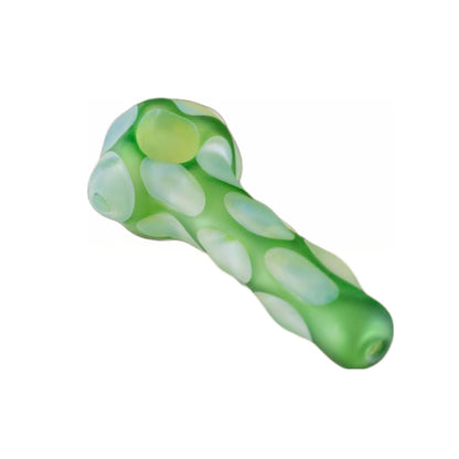 JellyFish Glass Frosted Bumpy Spoon Pipe 4.5in