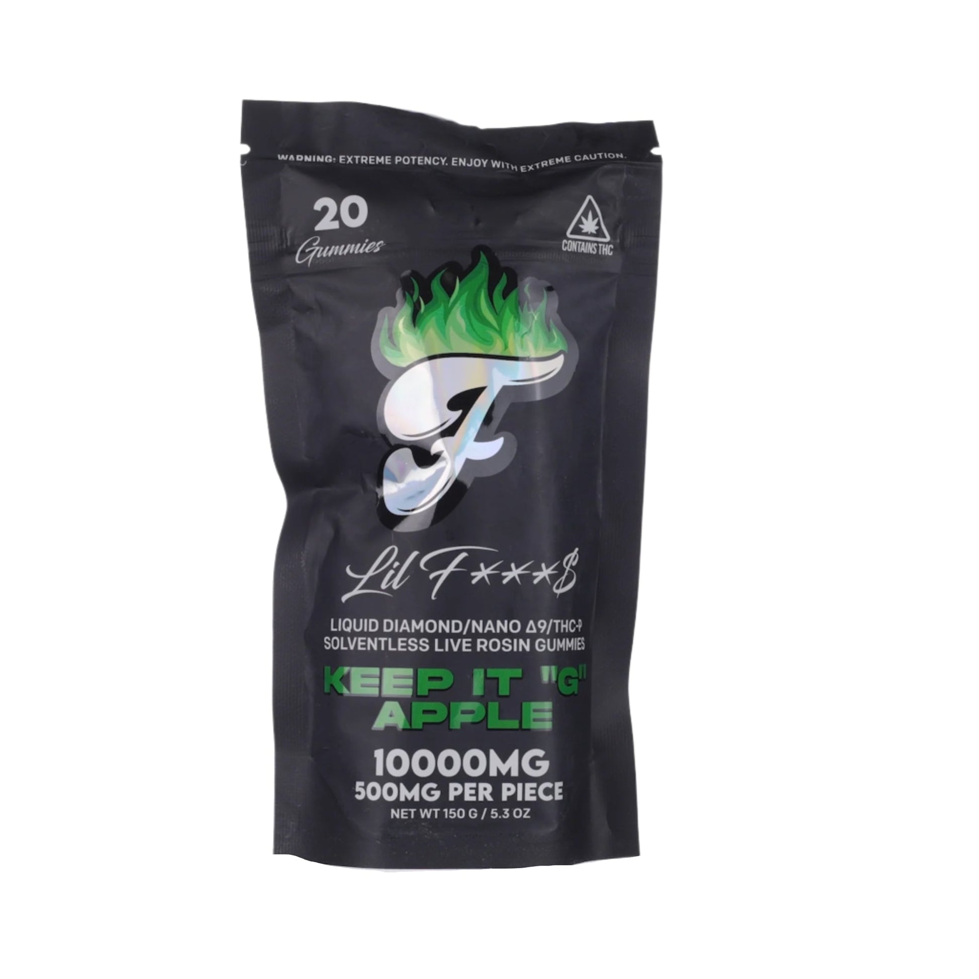 Fuego Lil F***S Nano D9 + THC-P Live Rosin Gummies 10,000mg