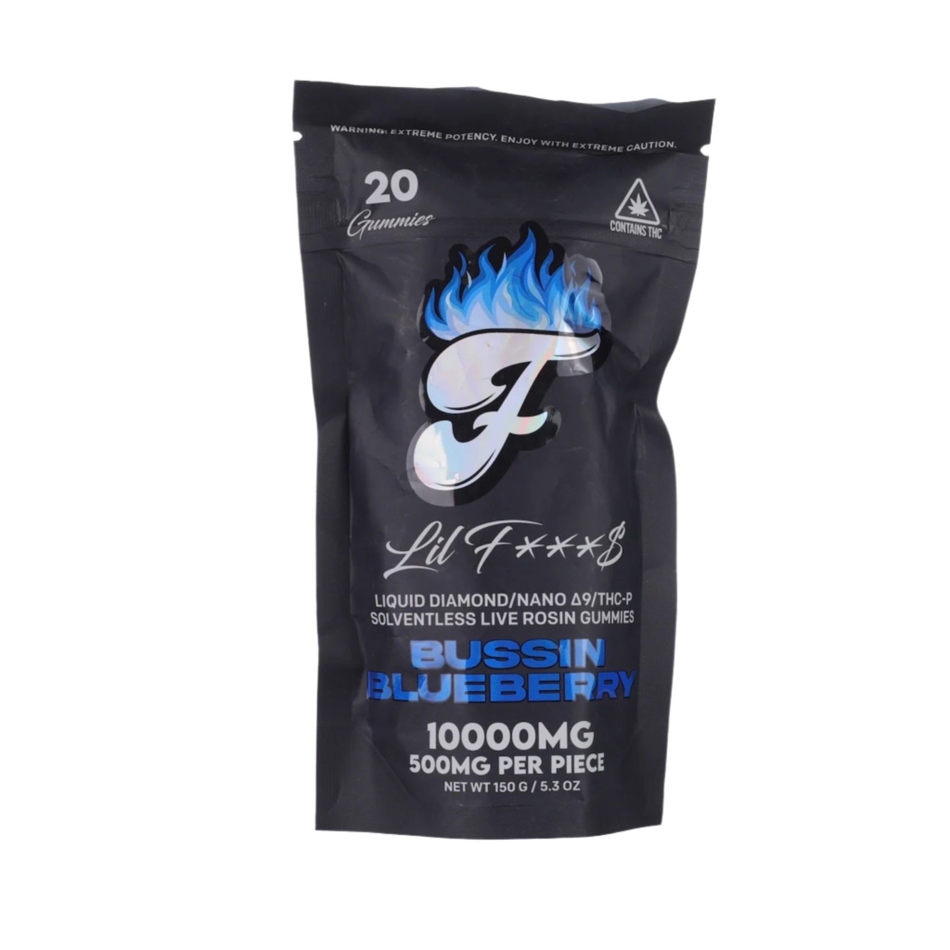Fuego Lil F***S Nano D9 + THC-P Live Rosin Gummies 10,000mg