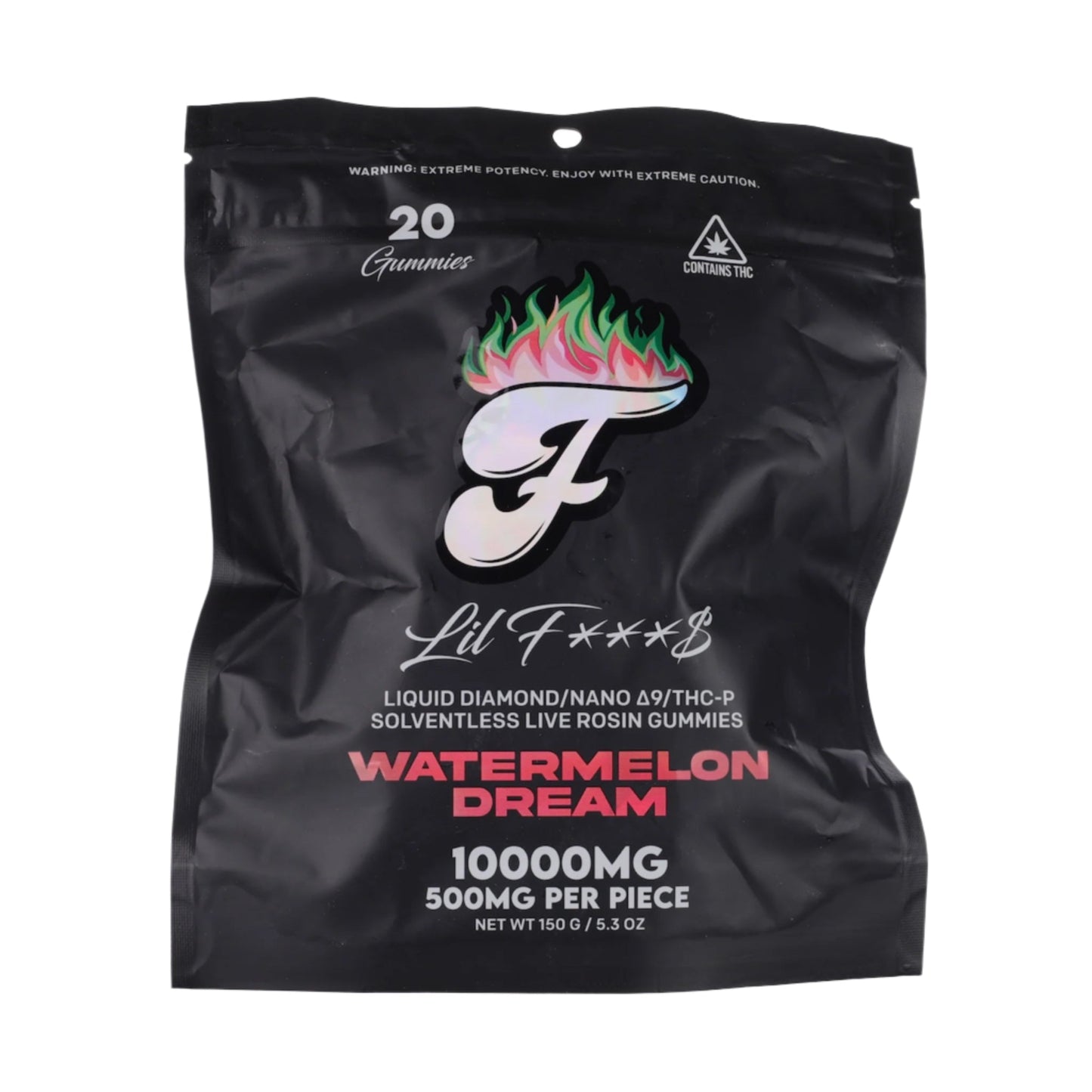 Fuego Lil F***S Nano D9 + THC-P Live Rosin Gummies 10,000mg