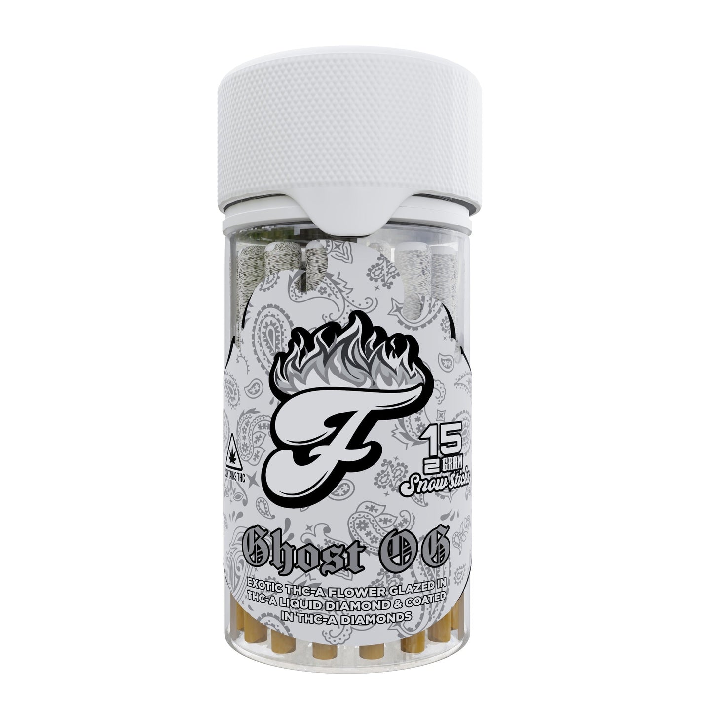 Fuego THC-A Snow Sticks Pre-Rolls 15ct 1.5g