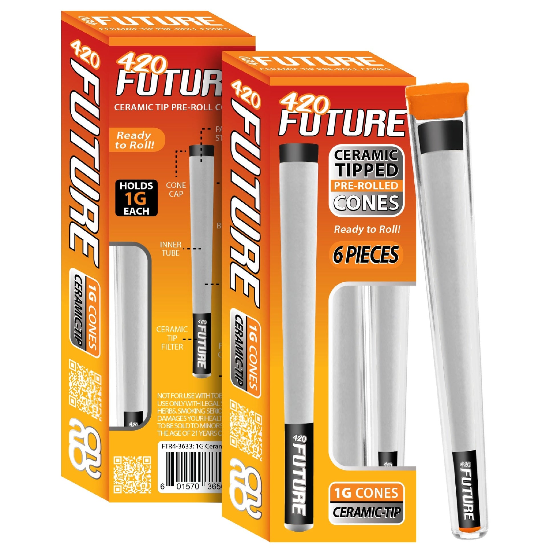 Future Ceramic Tip Pre Rolled Cones 1g 3ct