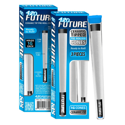 Future Ceramic Tip Pre Rolled Cones 1g 3ct