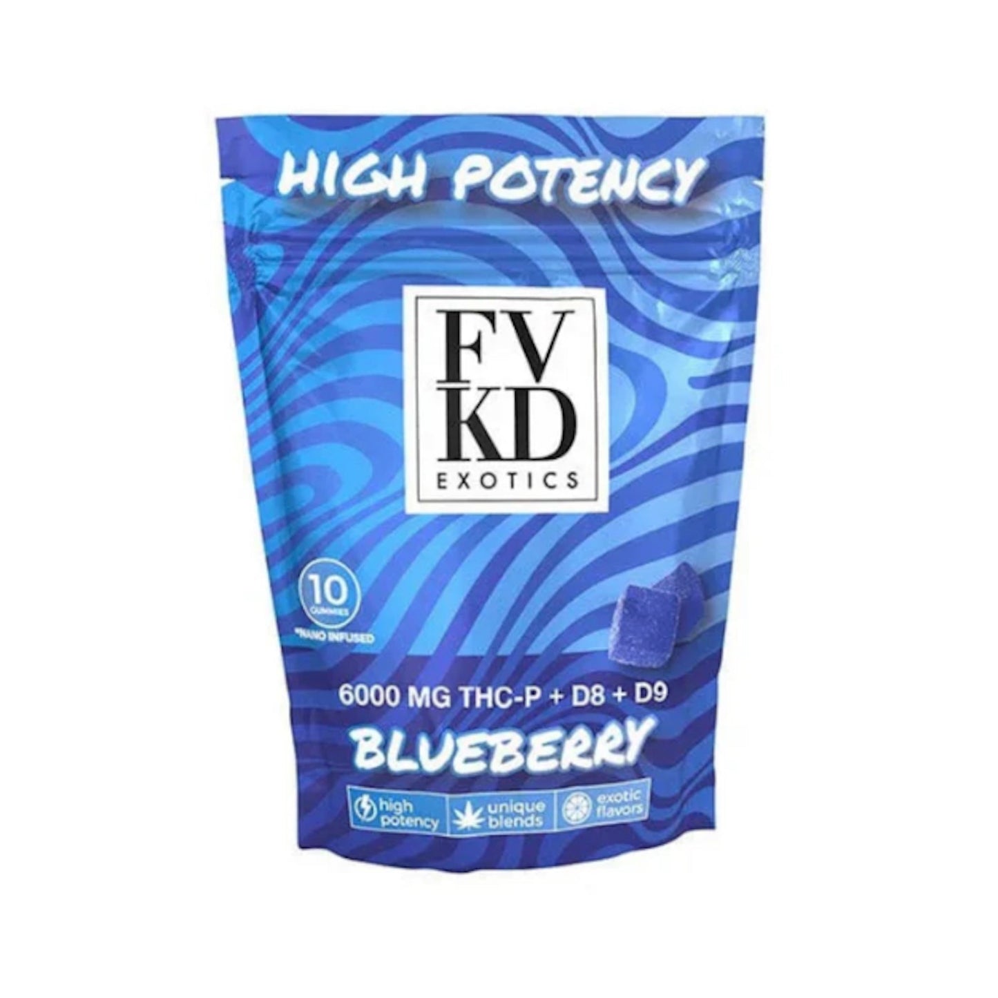 FVKD Exotics High Potency THC-P Gummies 6000mg 10ct