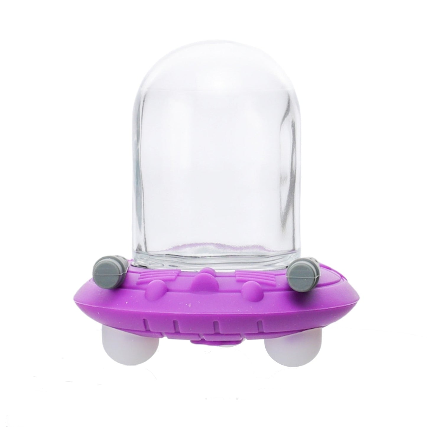 Galactic UFO Storage Jar 6in Glass