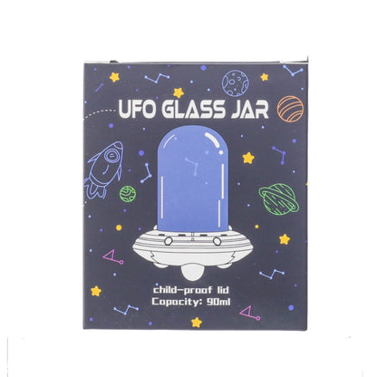 Galactic UFO Storage Jar 6in Glass