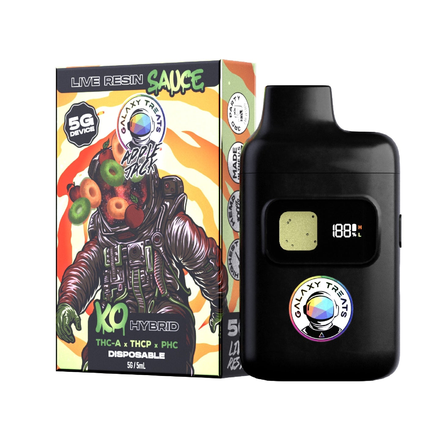 Galaxy Treats Live Resin THC-A Blend Vaporizer 5000mg
