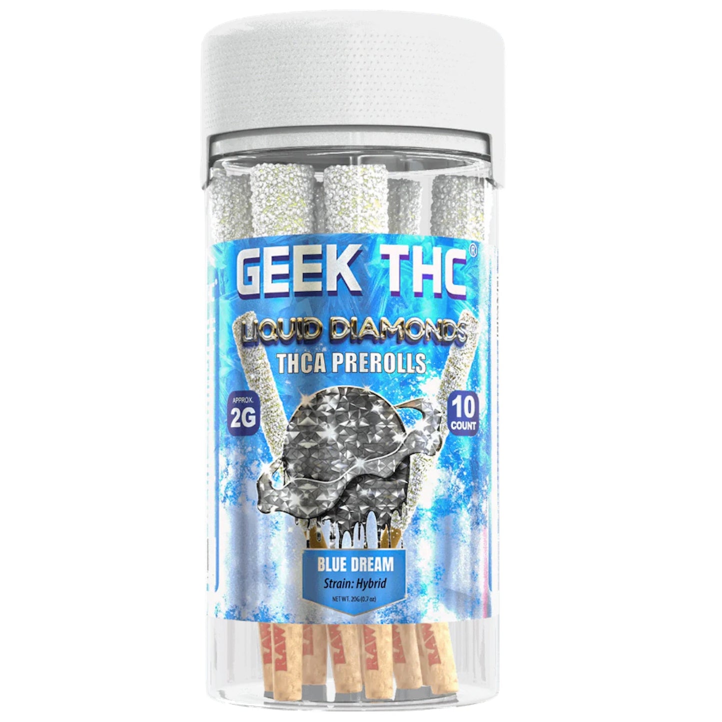 Geek Liquid Diamond THC-A Pre-Rolls 2g 10ct