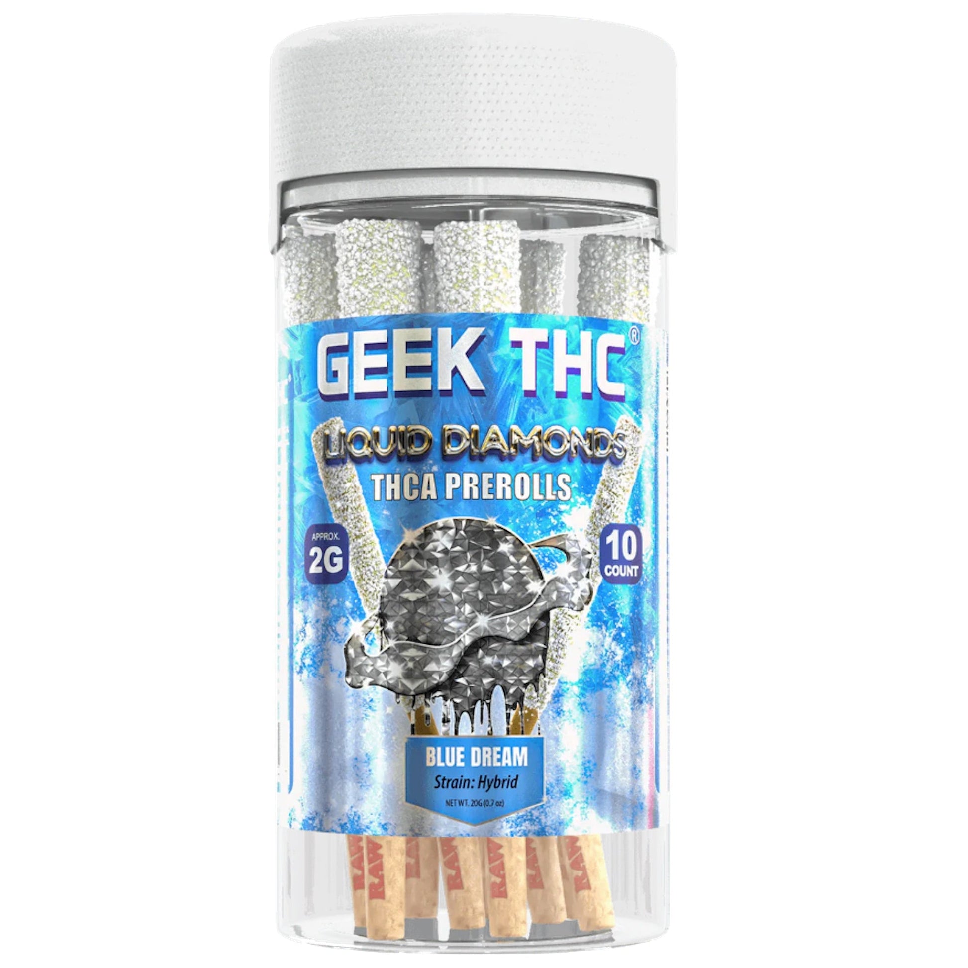 Geek Liquid Diamond THC-A Pre-Rolls 2g 10ct