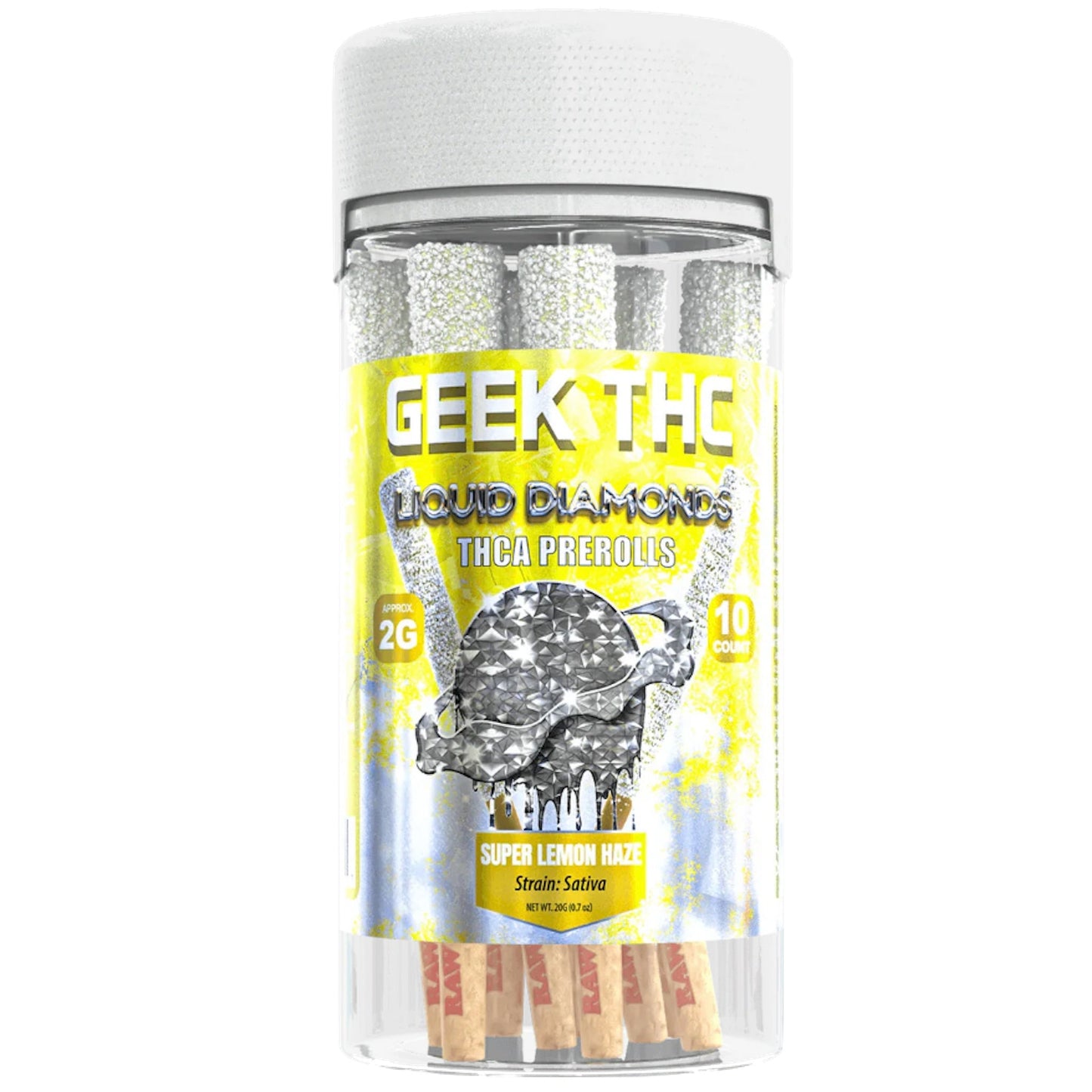 Geek Liquid Diamond THC-A Pre-Rolls 2g 10ct