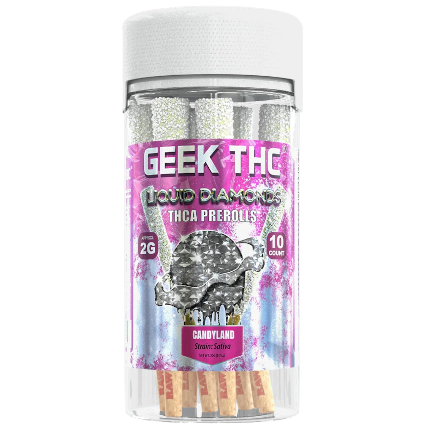 Geek Liquid Diamond THC-A Pre-Rolls 2g 10ct