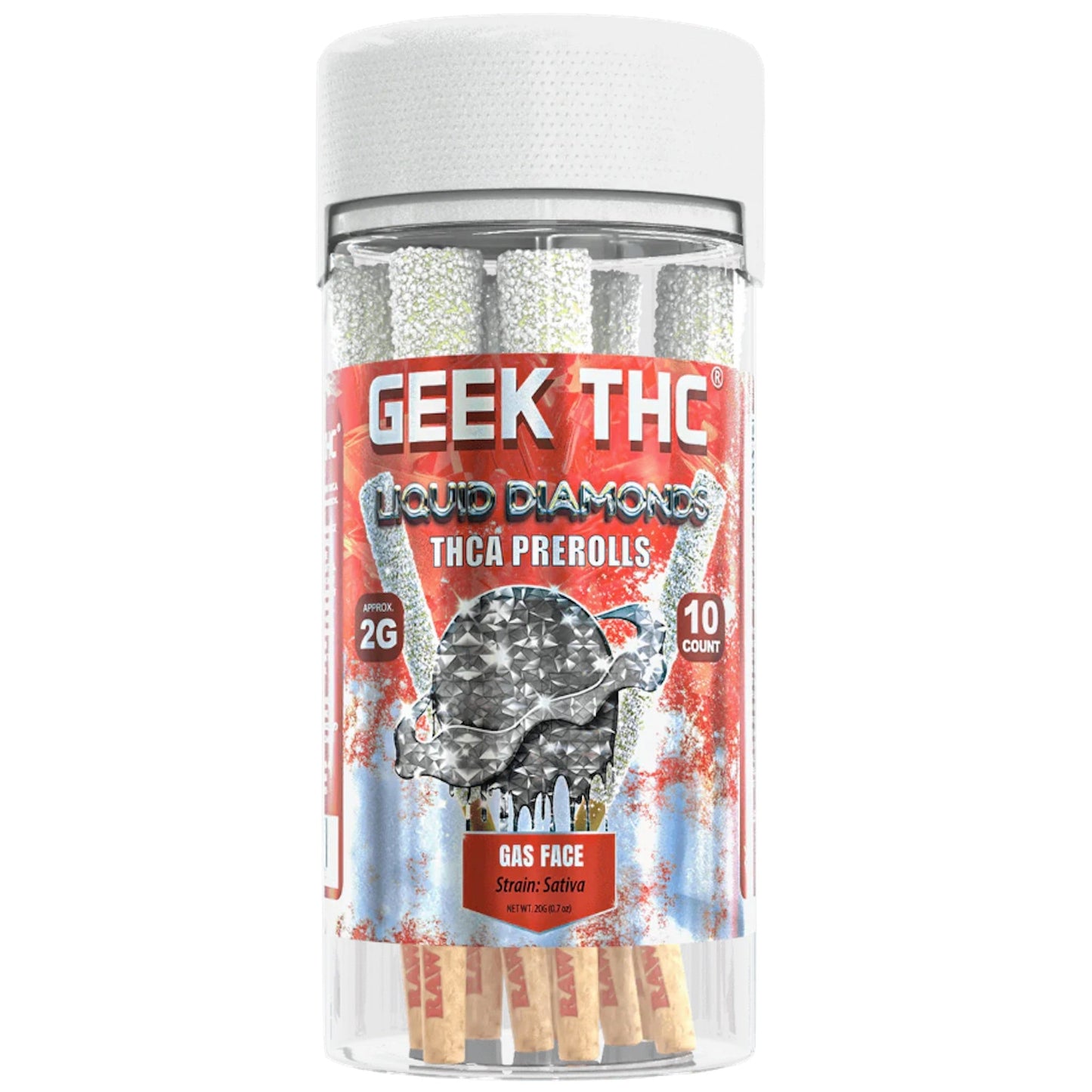 Geek Liquid Diamond THC-A Pre-Rolls 2g 10ct