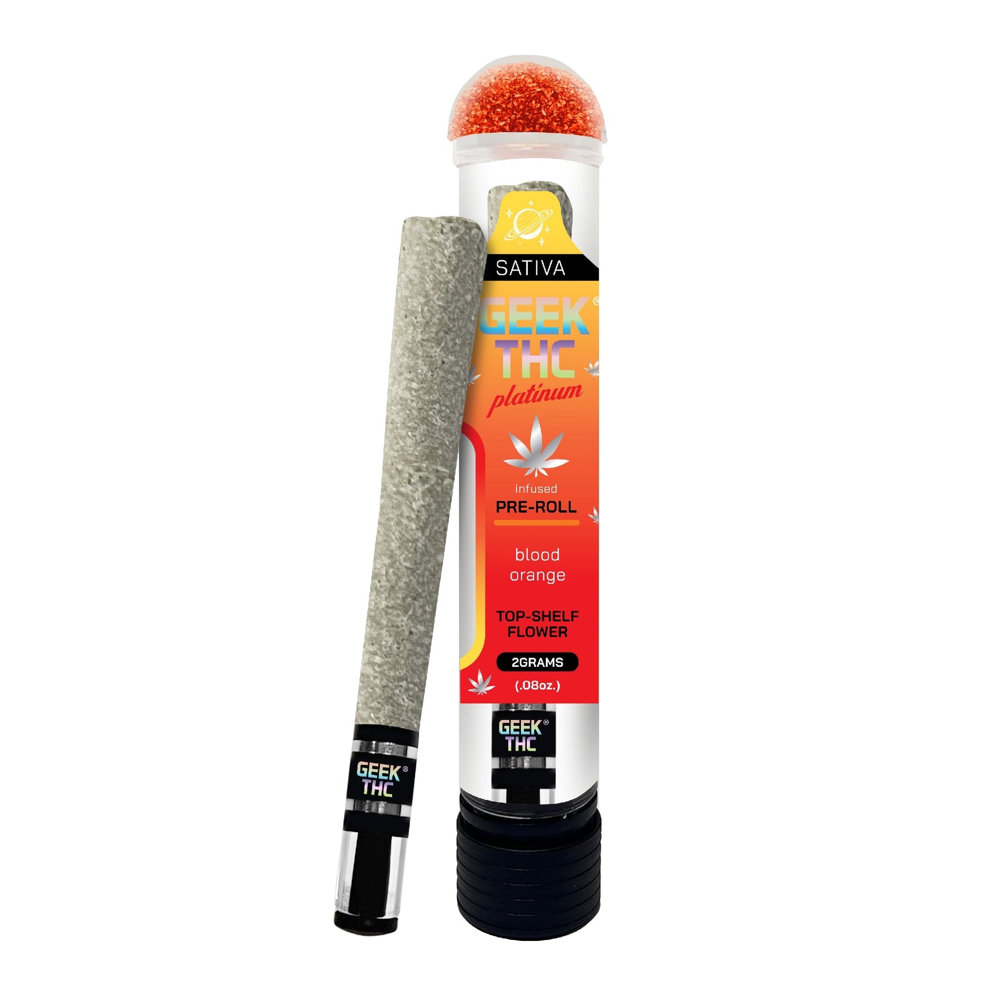 Geek'd Platinum Glass Tip THC-A Pre-Roll 2g